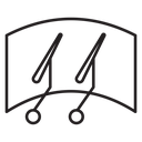 Car windscreen wiper icon