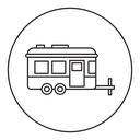 Caravan trailer icon