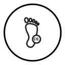 Carbon footprint icon
