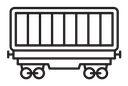 Cargo wagon icon