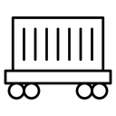 Cargo wagon icon