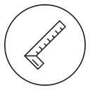 Carpenter ruler icon