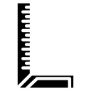 Carpenter ruler icon
