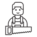 Carpenter worker icon