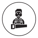 Carpenter worker icon