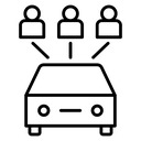 Carpool share icon