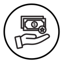 Cash bonus icon