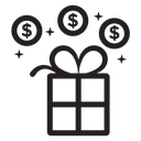 Cash bonus icon