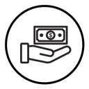Cash bonus icon