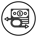Cash flow icon