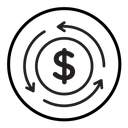 Cash flow icon