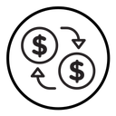 Cash flow icon