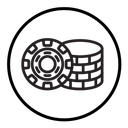 Casino chips icon