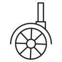 Caster wheel icon