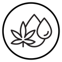 CBD Oil Drop Leaf icon