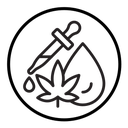 CBD oil drop icon