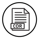 CDR File Document icon