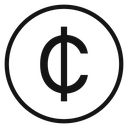 Cedi sign 2 icon