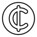 Cedi sign icon