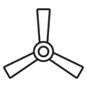 Ceiling fan icon