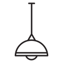 Ceiling lamp icon