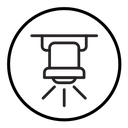 Ceiling spotlight icon