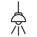 Ceiling spotlight icon