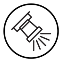 Ceiling spotlight icon