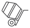 Cement mixers Black Outline icon