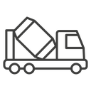 Cement truck icon