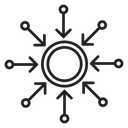 Centralized Hub Arrows icon