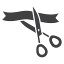 Ceremony Scissors cutting ribbon 2 icon