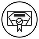 Certificate Check Badge icon