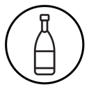 Champagne bottle icon