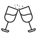 Champagne glass 2 icon