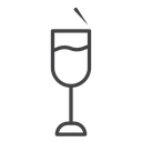 Champagne glasses icon