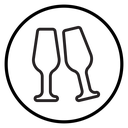 Champagne toast icon