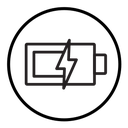 Charging battery icon