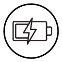 Charging battery icon