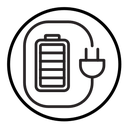 Charging battery icon
