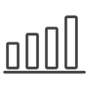 Chart Black Outline icon