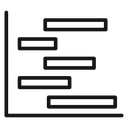 Chart gantt 4 icon