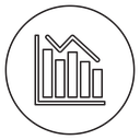 Chart histogram icon