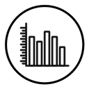 Chart histogram icon