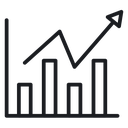 Chart histogram 3 icon