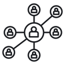Chart network 3 icon