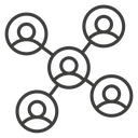 Chart network icon