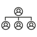 Chart tree icon
