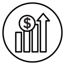 Chat arrow grow icon