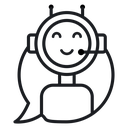 Chatbot speech bubble 3 icon